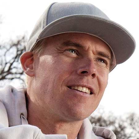 Kevin Robinson poses for a portrait at Camp Woodward West in Tehachapi, CA.