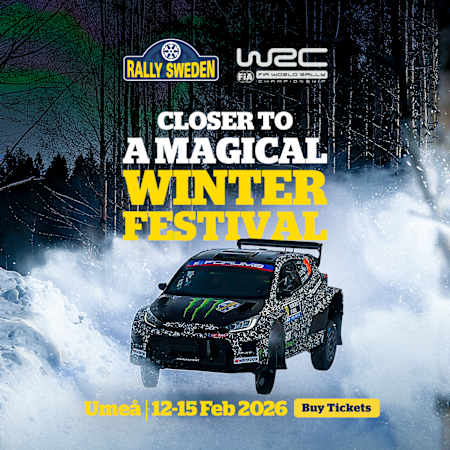 Rally Sweden 2026 tickets on sale with Solberg meet and greet