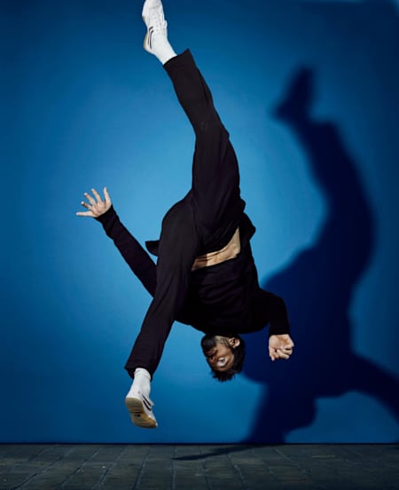 Trainer Ido Portal beim Red Bulletin-Shooting in Berlin