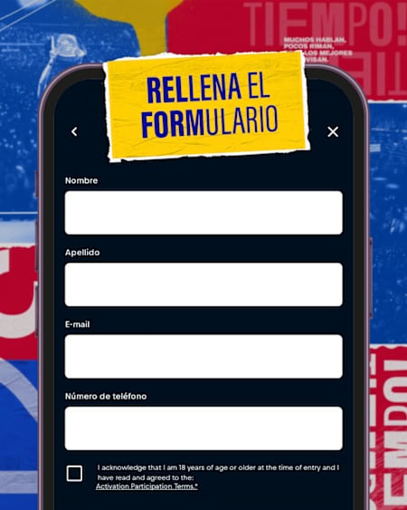 Rellena el formulario app