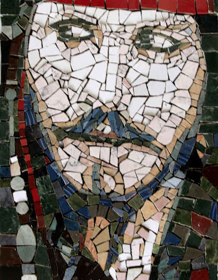 Portret mozaic by Iulian Moldovan