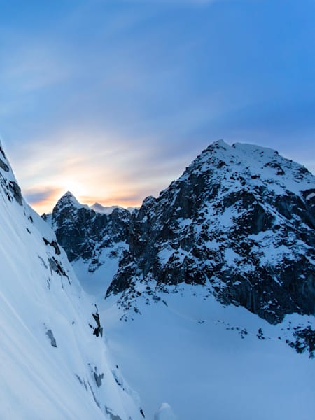 Chris Davenport freeskis in Denali.
