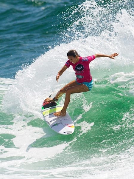 Sally Fitzgibbons in her Roxy Pro quarter-final