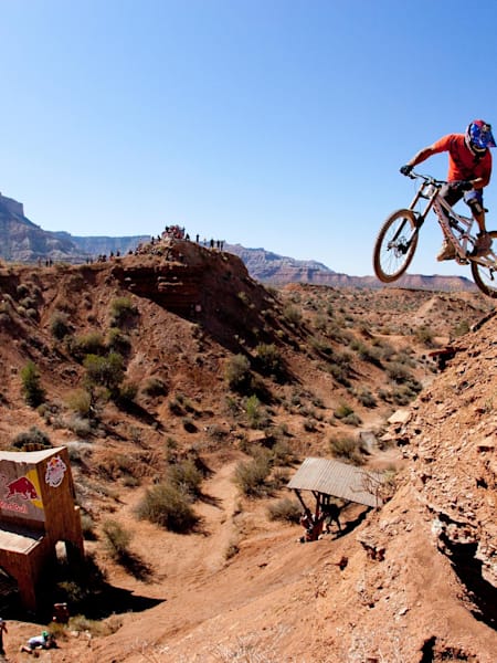 Darren Berrecloth arrive 19e au Red Bull Rampage à Virgin, Utah, USA, le 7 octobre 2012