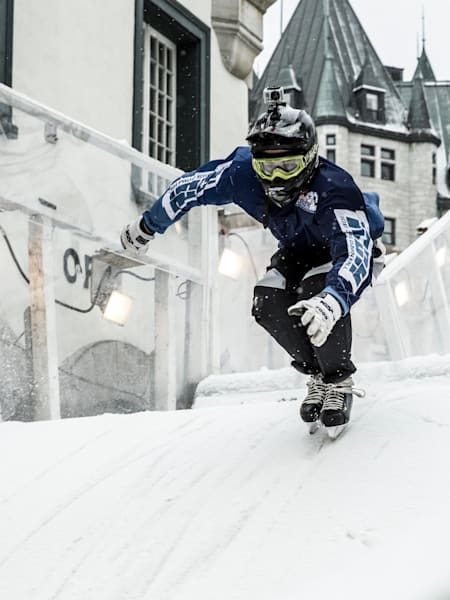 Le parcours du Red Bull Crashed Ice dans la ville de Québec.