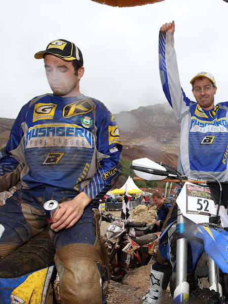 Graham Jarvis celebrates his Erzberg victory