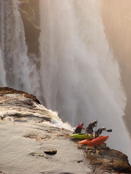 Steve Fisher scouts the Zambezi