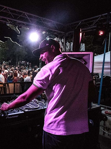 DJ Milo rocks the RBMA Stage at St Paul's Carnival in Bristol.