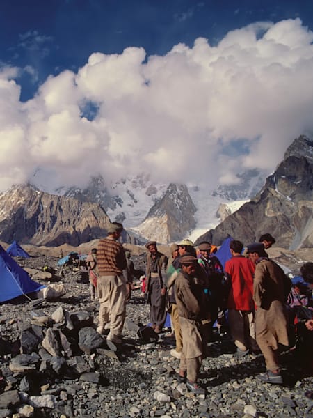 Porters at a K2 camp. 
