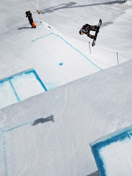 Mark McMorris in slopestyle finals at X Games, Tignes, France, March 22, 2013.