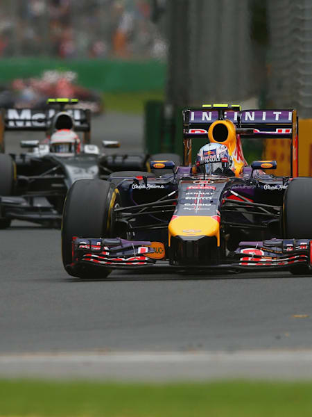 Momentka z Veľkej ceny Austrálie z roku 2014. 