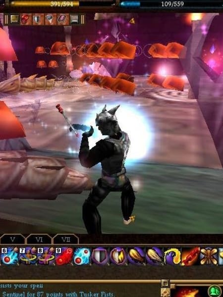 A screenshot from mmo game Asheron