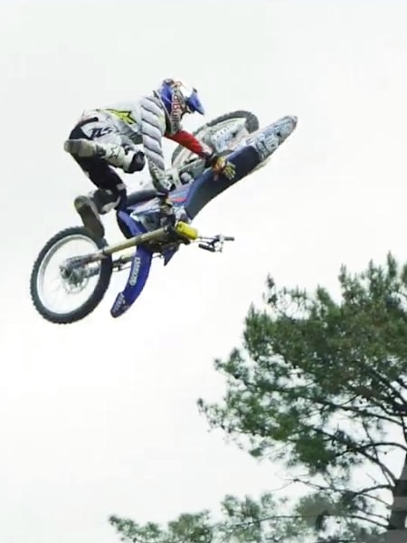 Freestyle Motocross Rider Tomas Pages Bike Flip