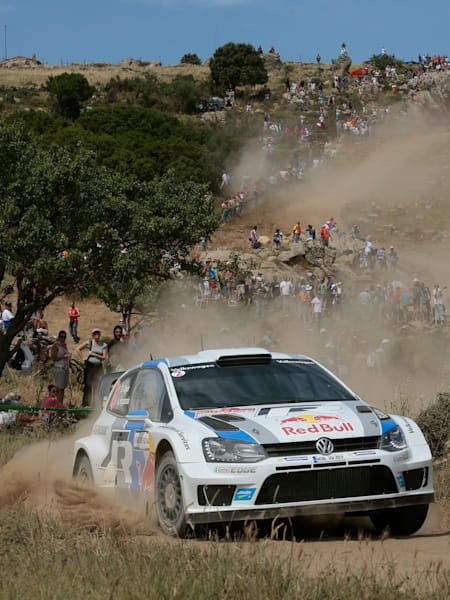 Sébastien Ogier lors du Rallye de Sardaigne 2013 Sébastien Ogier lors du Rallye de Sardaigne 2013