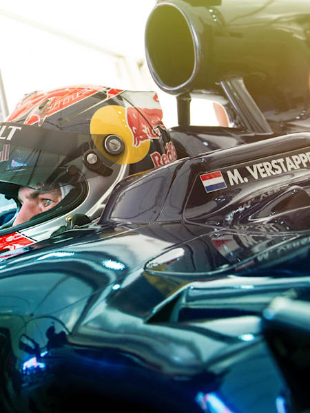 Max Verstappen am 31. August 2014 beim F1-Showrun im niederländischen Rotterdam.