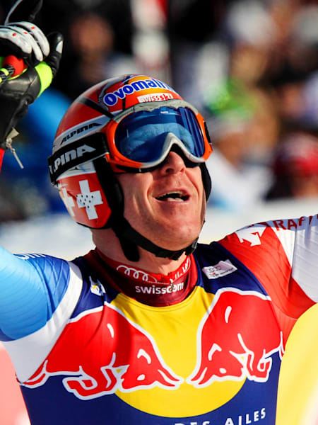 Didier Cuche siegt auf der Streif in Kitzbühel