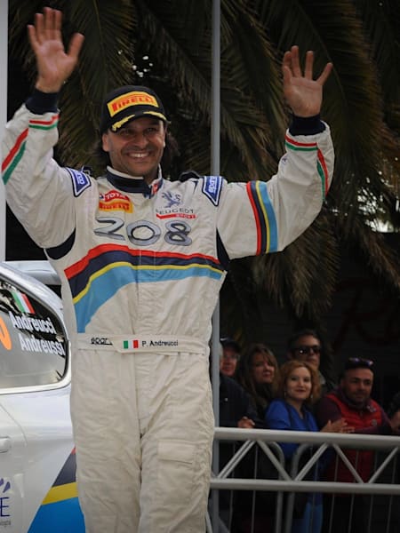 Paolo Andreucci, pilota Peugeot e otto volte campione italiano rally, festeggia i 50 anni.