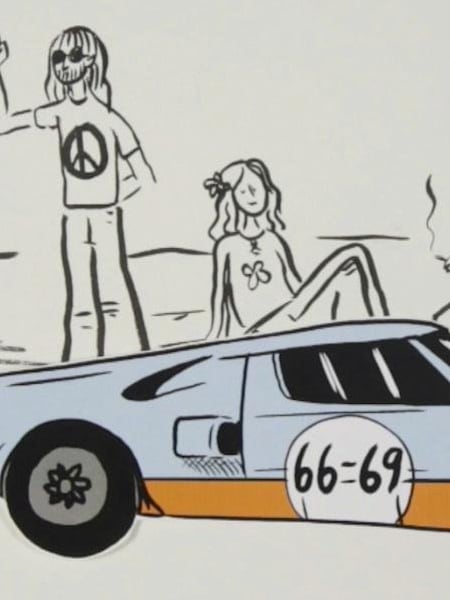 Ford GT in the animated history of Le Mans 