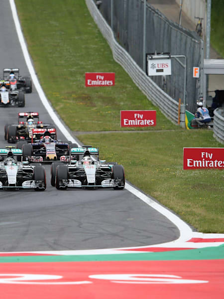 La partenza del Gran Premio d'Austria di Formula 1 al Red Bull Ring
