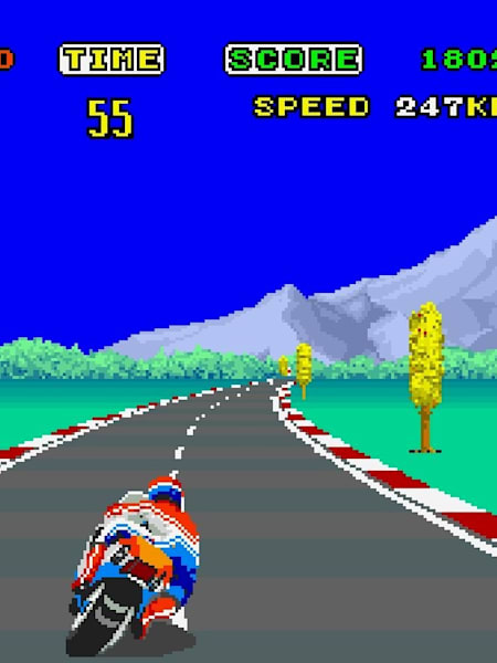 Le jeu de moto culte de Sega Hang-On à 30 ans !
