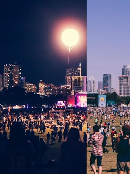 Austin City Limits Music Festival: Dia e Noite