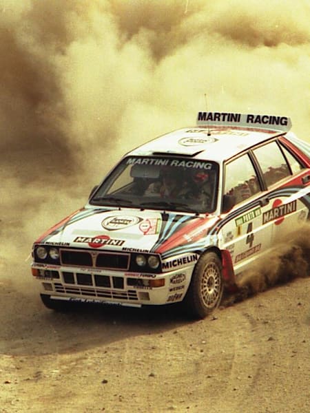 Il finlandese Juha Kankkunen con la Lancia Delta