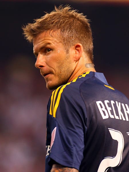 ロサンゼルス・ギャラクシー時代のベッカム。ビジネス面でもアメリカに目を向けていた
