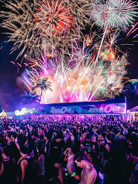 Partygoers at ZoukOut 2015