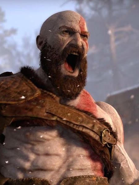 A screenshot from God of War on PS4.