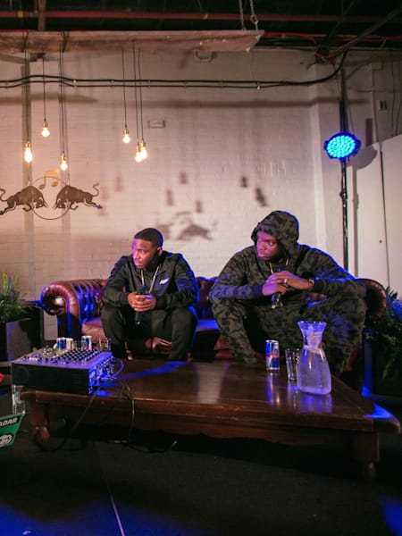 Krept and Konan on the RBMA couch