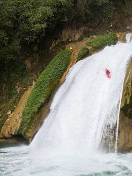 Breathtaking both for the viewer and the kayaker