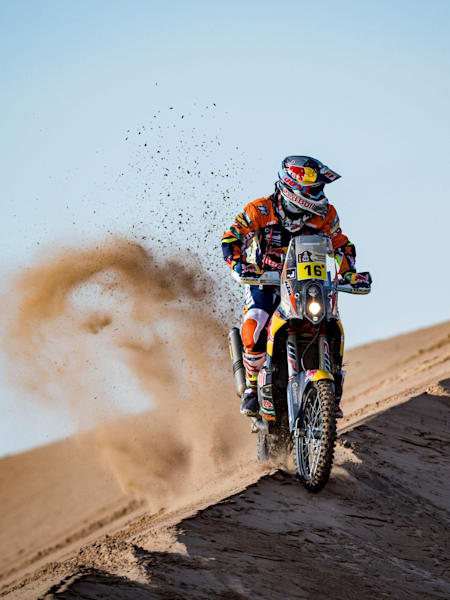 Matthias Walkner rides stage four of the 2017 Dakar Rally in Argentina on January 5, 2017.