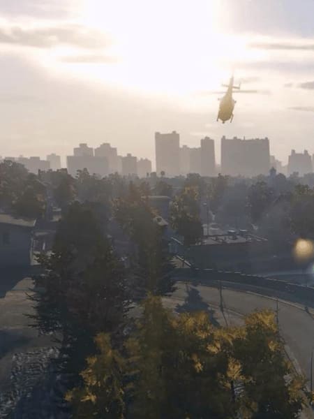 A screenshot of the Liberty City OpenIV mod for the GTA V video game, which imports the Liberty City map into San Andreas