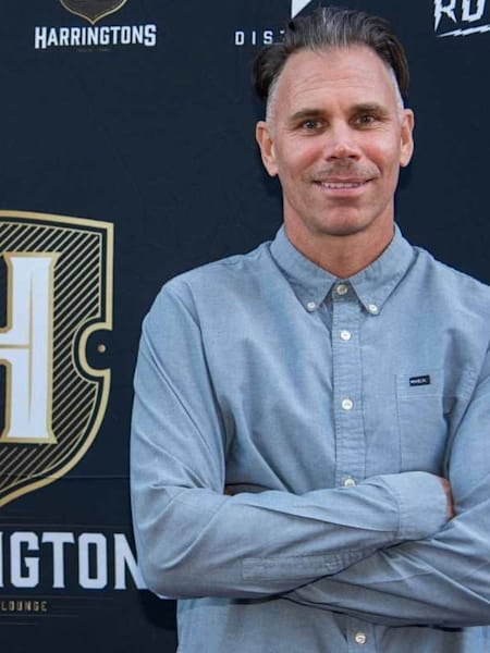 At the launch of his latest venture