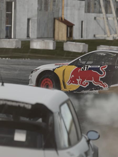 A screenshot of Project CARS 2 drifting.