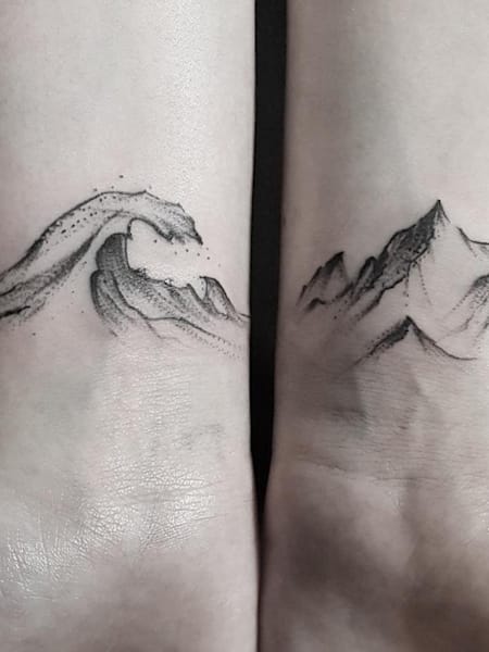 Tetovaža planine i mora