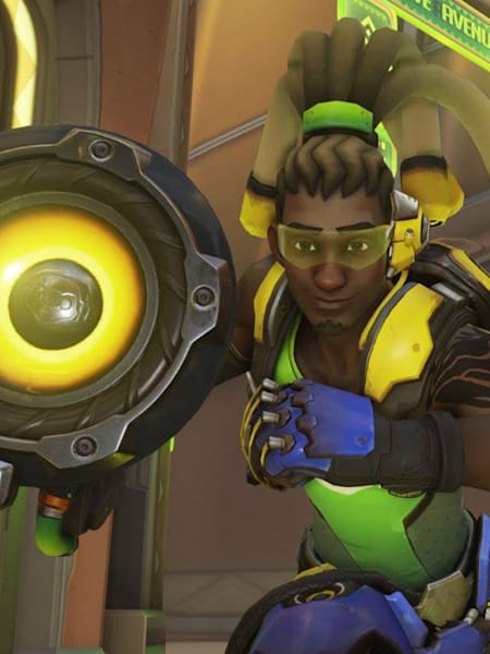 Lucio facing forwards in Overwatch
