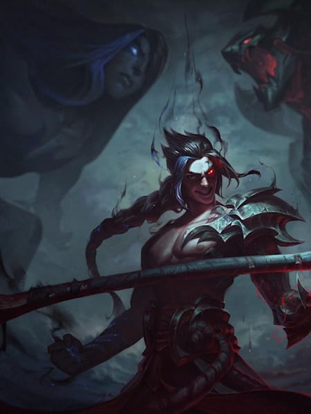 Artwork for the newest League of Legends champion, Kayn.