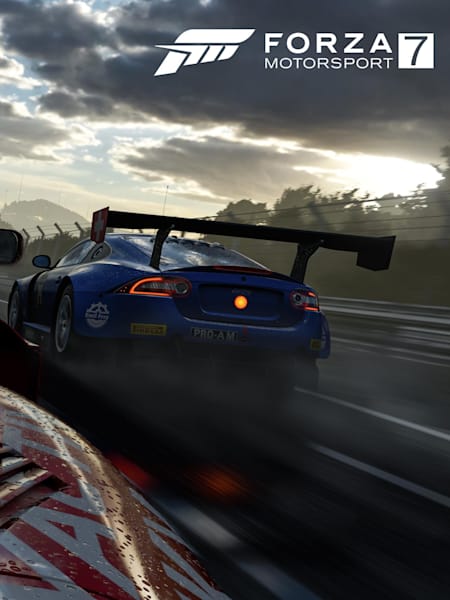 A screenshot of a race in Forza 7