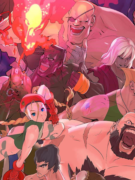 Street Fighter 2 ilustraciones de personajes