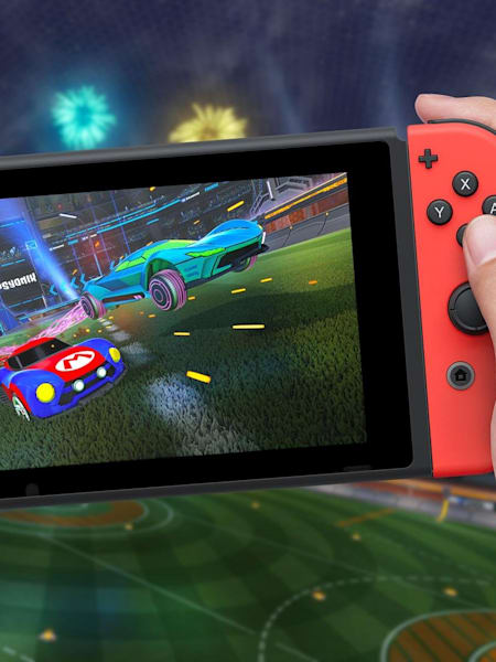 An image of Rocket League on a Nintendo Switch