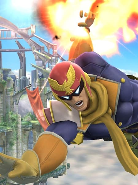 Captain Falcon seen in Super Smash Bros. 4.
