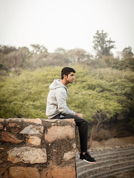 His favourite amphitheatre lets him get away from Delhi's pollution