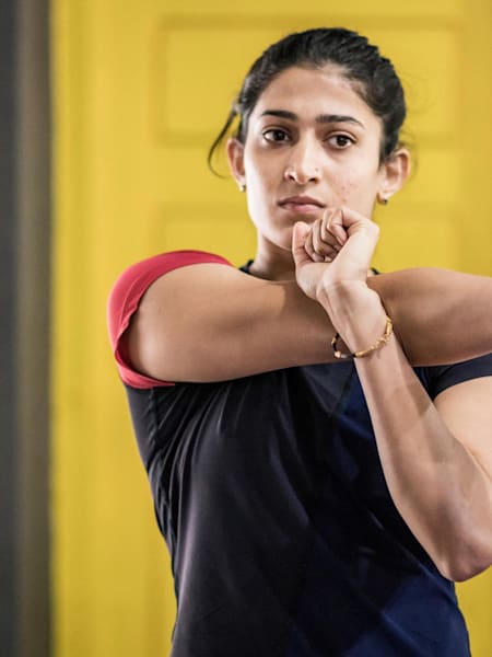 Ashwini Ponnappa in training