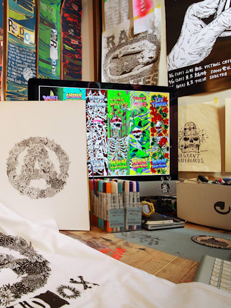 PUNKとスケートの精神を “絵”に投影するアーティスト【Vol.1 Hirotton