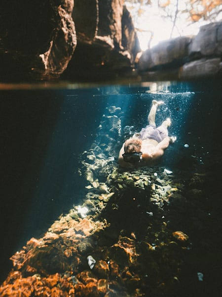 Исследователь подводных пещер