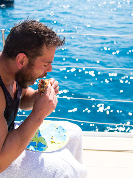 "As soon as I feel my energy levels dip, I eat."
