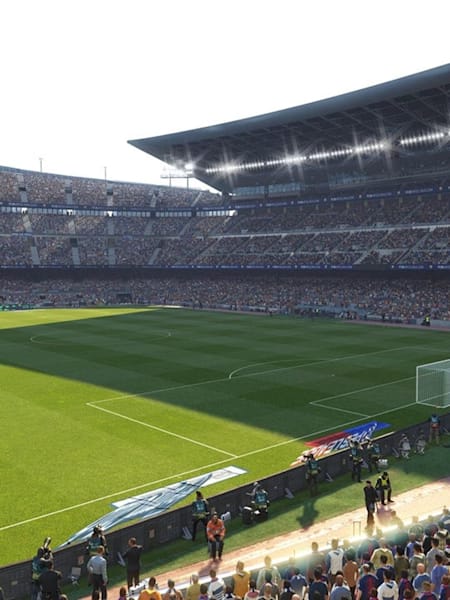 Camp Nou, Barcelona in PES 2019.