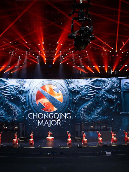 A photo of the opening ceremony at the Chongqing Major.