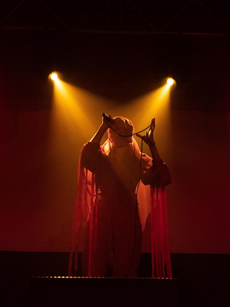 NYX perform with Gazelle Twin